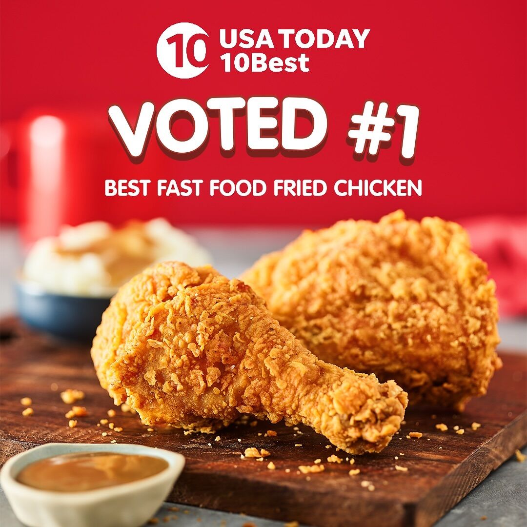 Best Fast Food Fried Chicken by USA TODAY